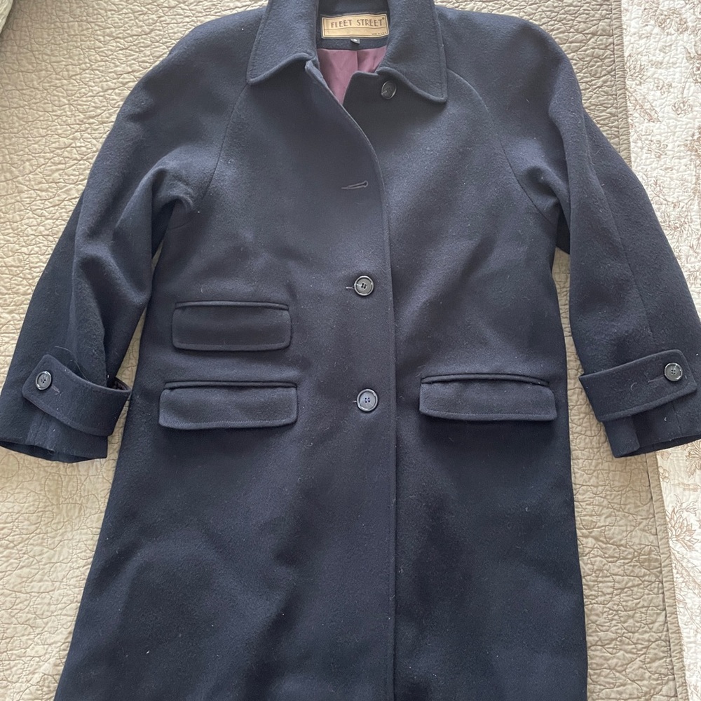 Women's Navy/Black Dress Coat